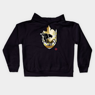 Medieval griffin and Bran Castle Kids Hoodie